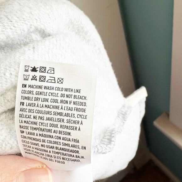 American Eagle AE Fleece Oversized Collared Los Angeles SPELLOUT Sweatshirt L - Picture 10 of 11